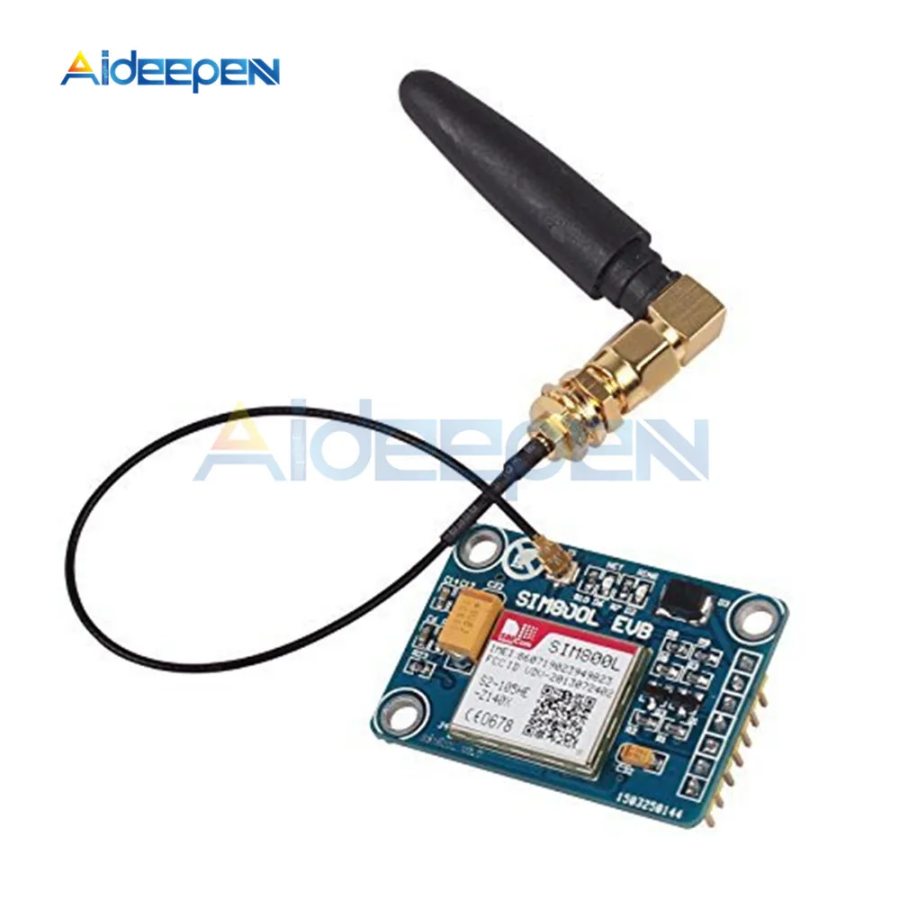 

SIM800L V2.0 5V Wireless GSM GPRS MODULE Quad-Band SIM Board Quad band With Antenna Cable Cap for Arduino