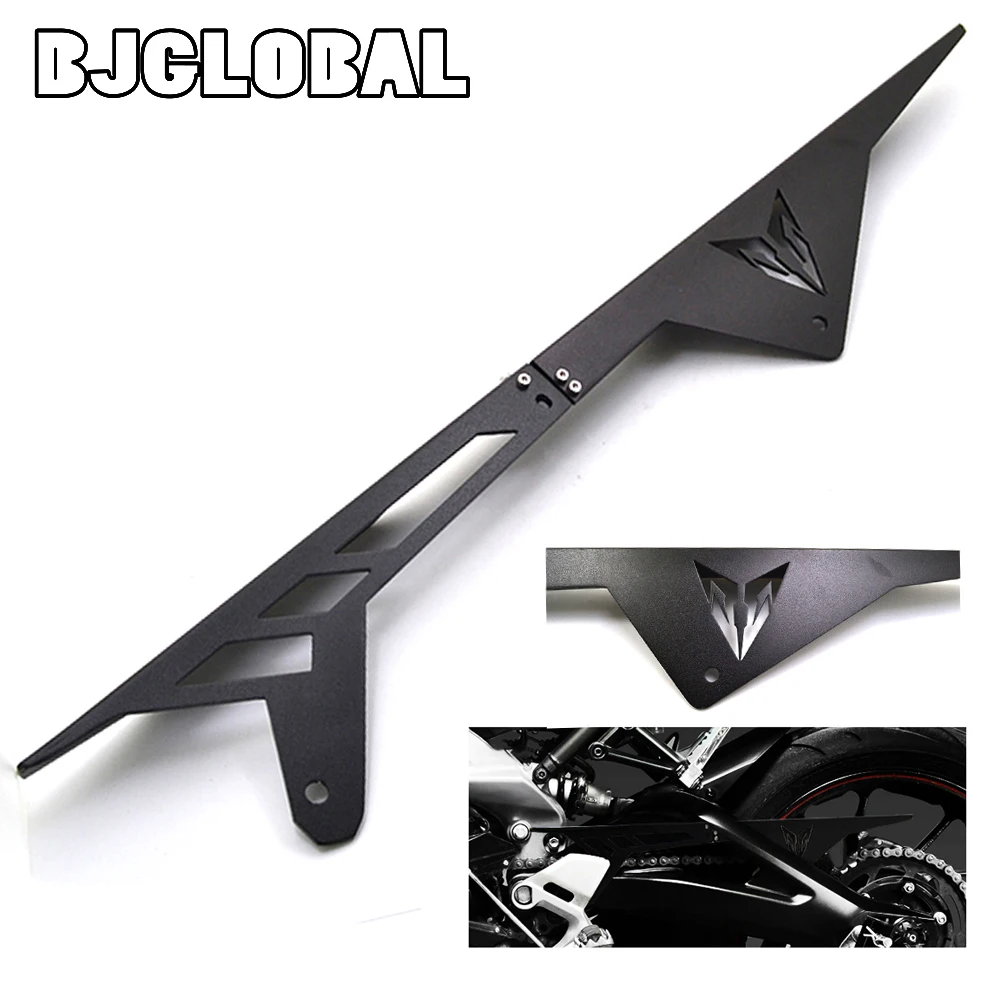 

New Arrive Motorcycle  CNC Aluminum 6061 Anodized Black Sprocket Chain Guard Cover Decoration For MT-09  FZ9 2013 2014 2015