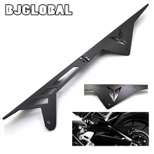New Arrive Motorcycle CNC Aluminum 6061 Anodized Black Sprocket Chain Guard Cover Decoration For MT-09 FZ9 2013 2014 2015