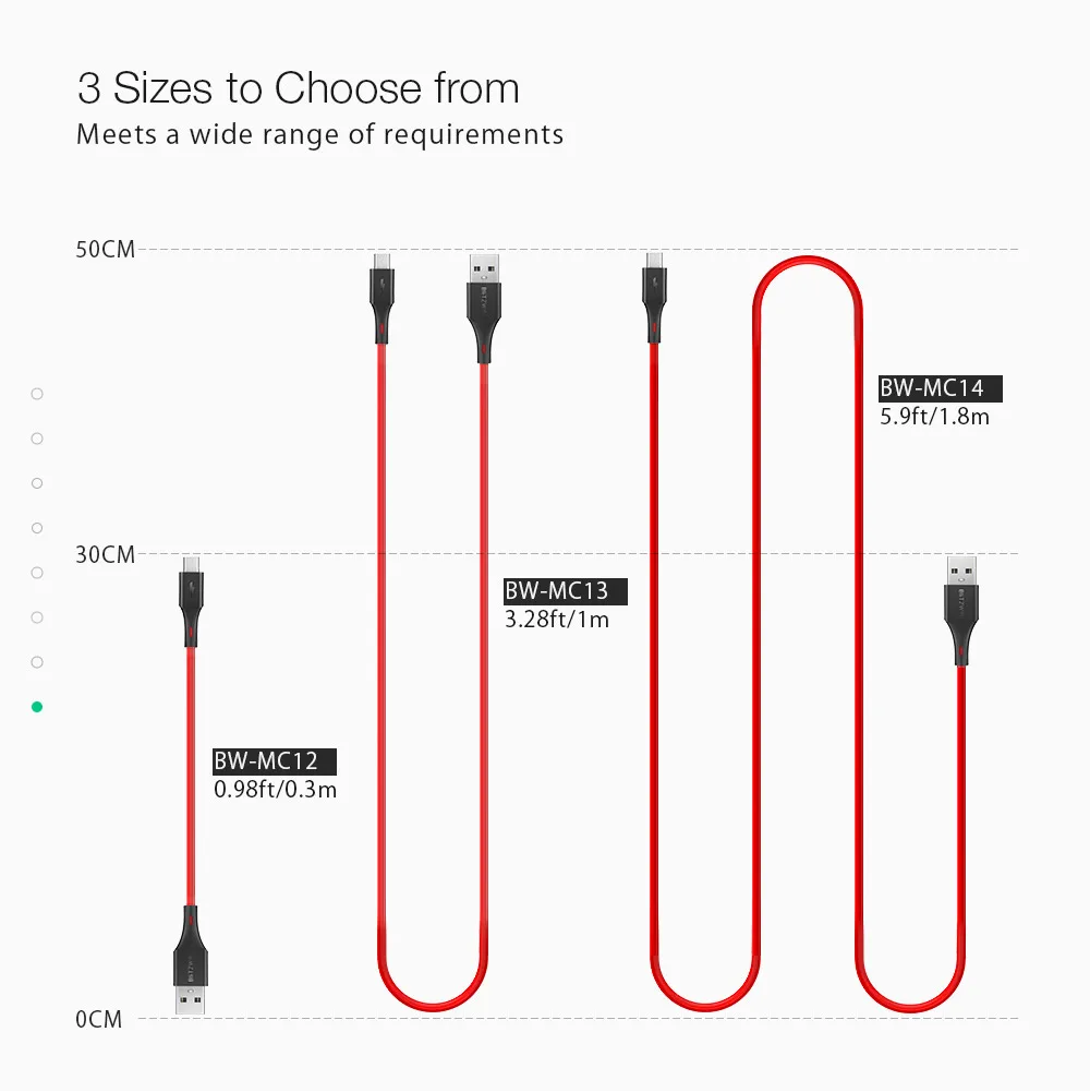 BlitzWolf Micro USB кабель 2A зарядный USB кабель для передачи данных для быстрой зарядки для Samsung S7 S6 Xiaomi Redmi Note 5 Планшета Android USB шнур