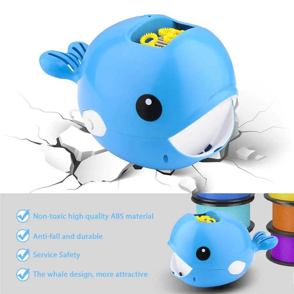 HobbyLane Bubble Machine Cartoon Whale Electric Automatic Bubble Maker 2000+ Bubble Blower Baby Bath Toys for Kids