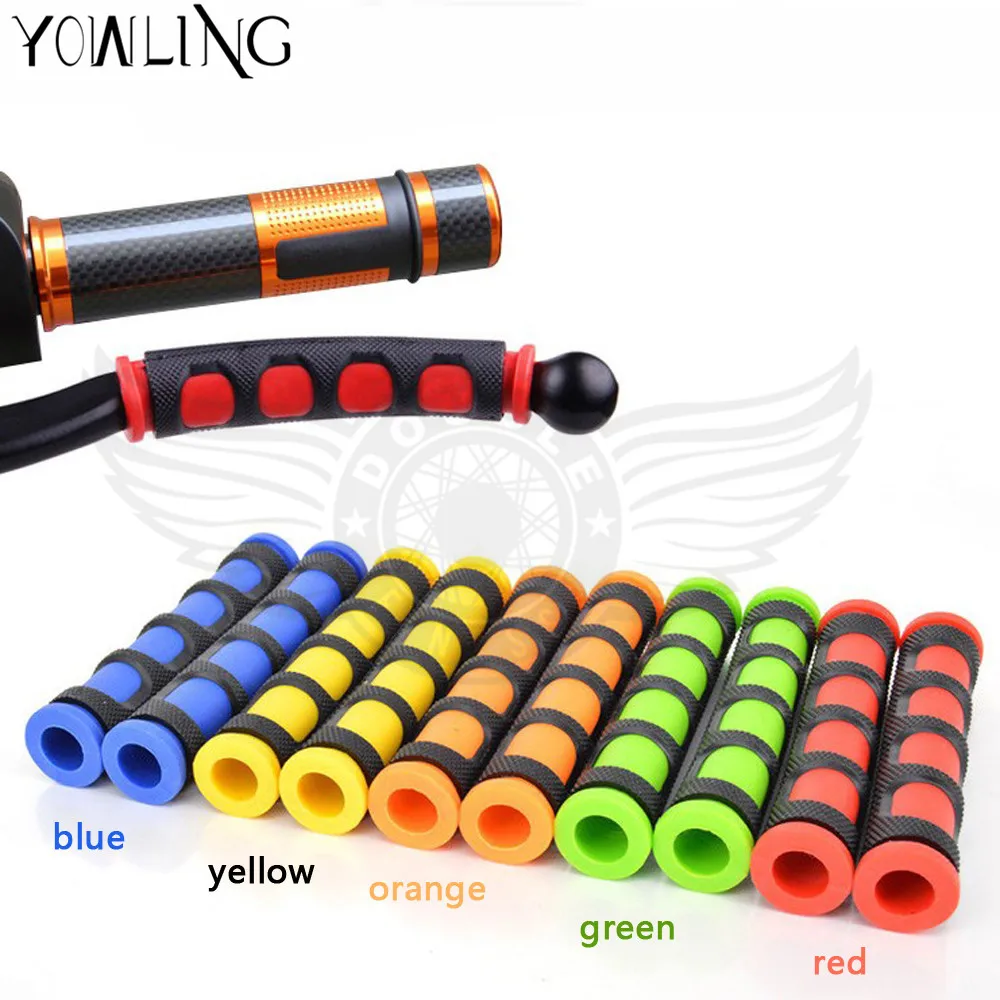 Universal Pair Heavy Duty Motorcycle Handgrip Guard  Motorbike Brake Clutch Lever Cover Handlebar Grips 5 color optional