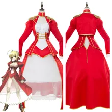 Карнавальный костюм Fate/Extra: последний Encore Nero Saber косплей костюм красного платья костюм для взрослых женщин на Хеллоуин карнавальные костюмы