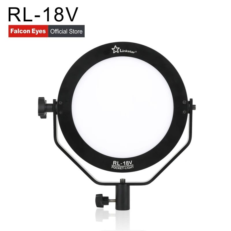 

Linkstar 18W 5600K Round Ultrathin Soft Daylight LED Photo Video Film Shooting Continuous Portable Pocket Light Dimmable RL-18V