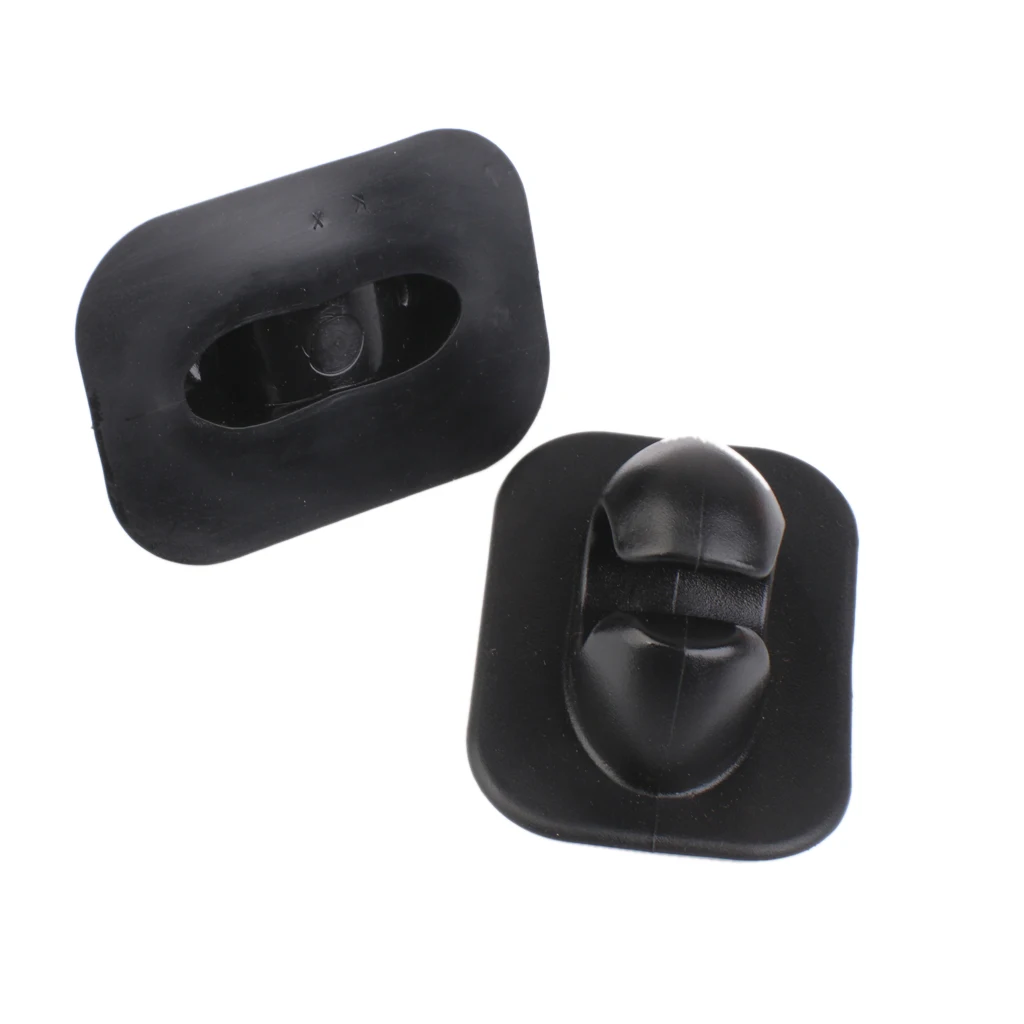 2pcs PVC Kayak Paddle Hooks Oar Holder Patch Clips for Inflatable Boat Fishing Boat Dinghy Kayak Canoe Replacement Black