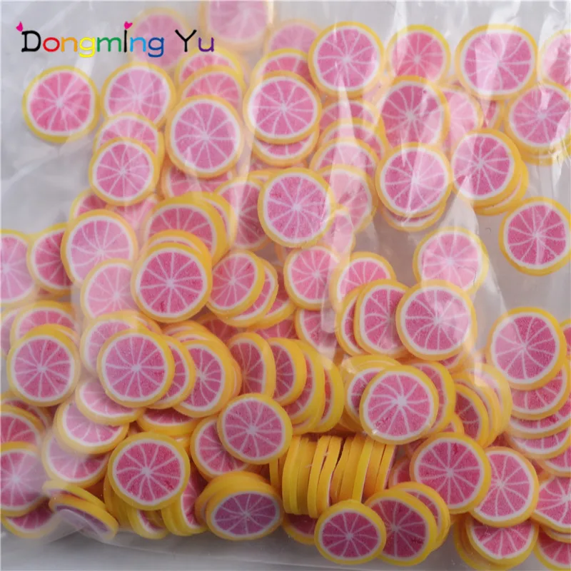 Новинка! 50 г/лот милый дизайн ногтей Полимерная глина фруктовый ломтик Мода DIY