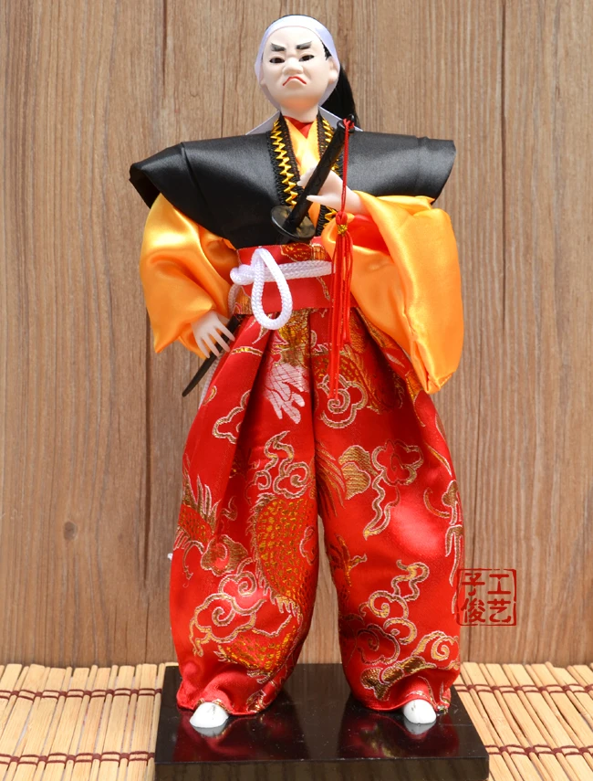 1 PC Japanese Samurai Doll Customized Ornament Craft Home