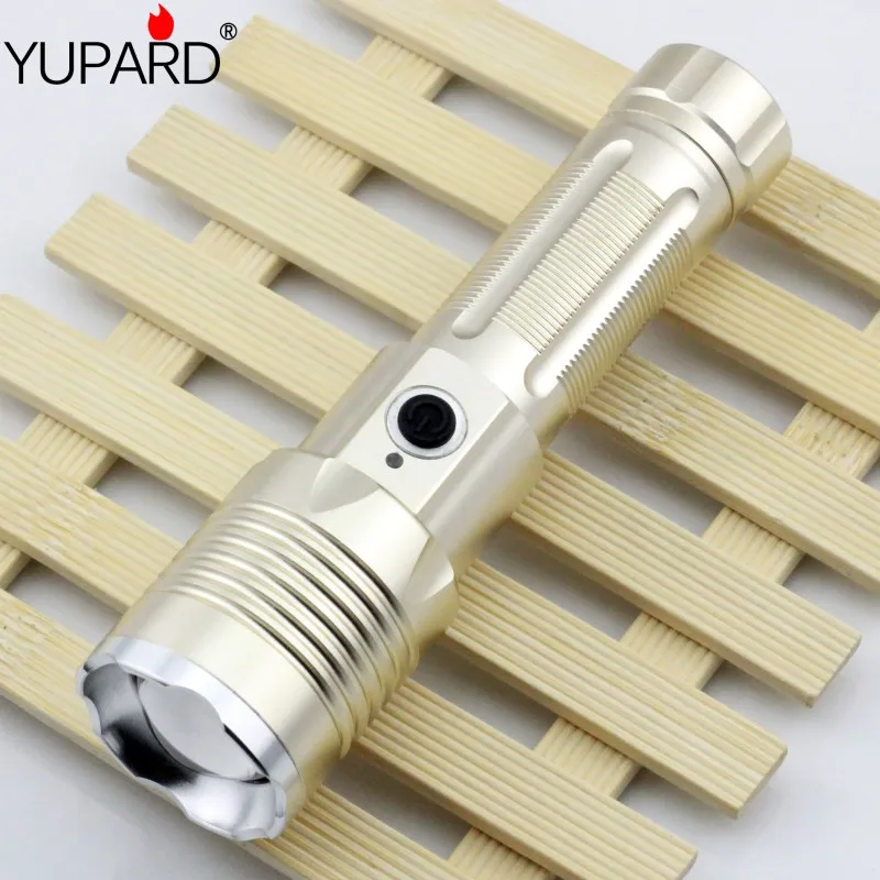 Yupard xm-l T6 1000 люмен светодиодный фонарик Масштабируемые светодиодный фонарик Torch Light для 3xaaa или 1x18650 26650 бесплатная доставка