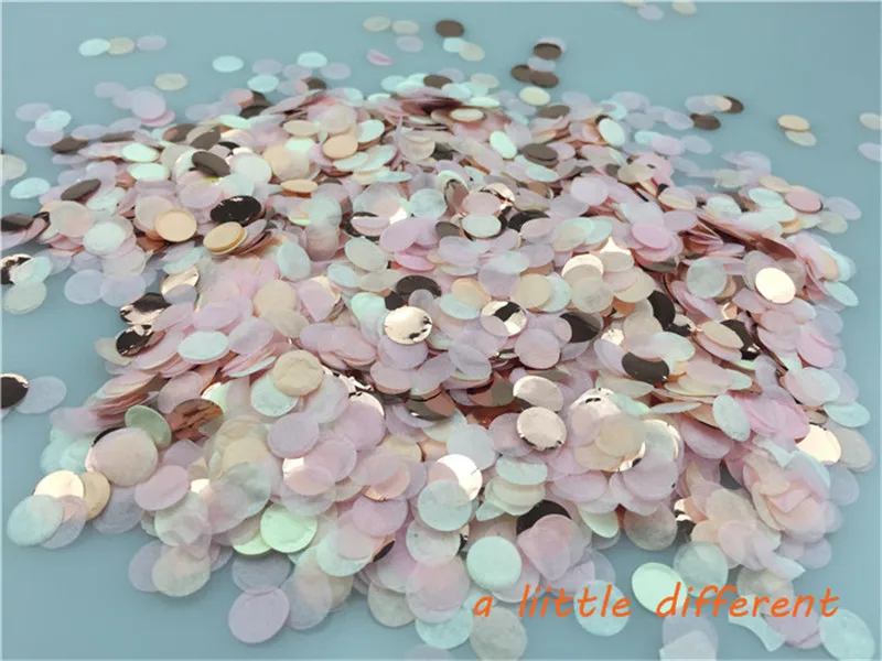 

1cm 1kg/bag Vintage Love Small Circle Wedding Paper Confetti Dots Filled Balloons Table Baby Shower Decorations