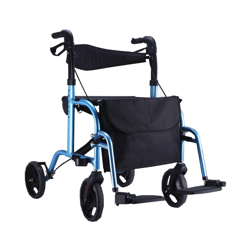

4 wheels folding mobility aid disabled rollator walker for elderly