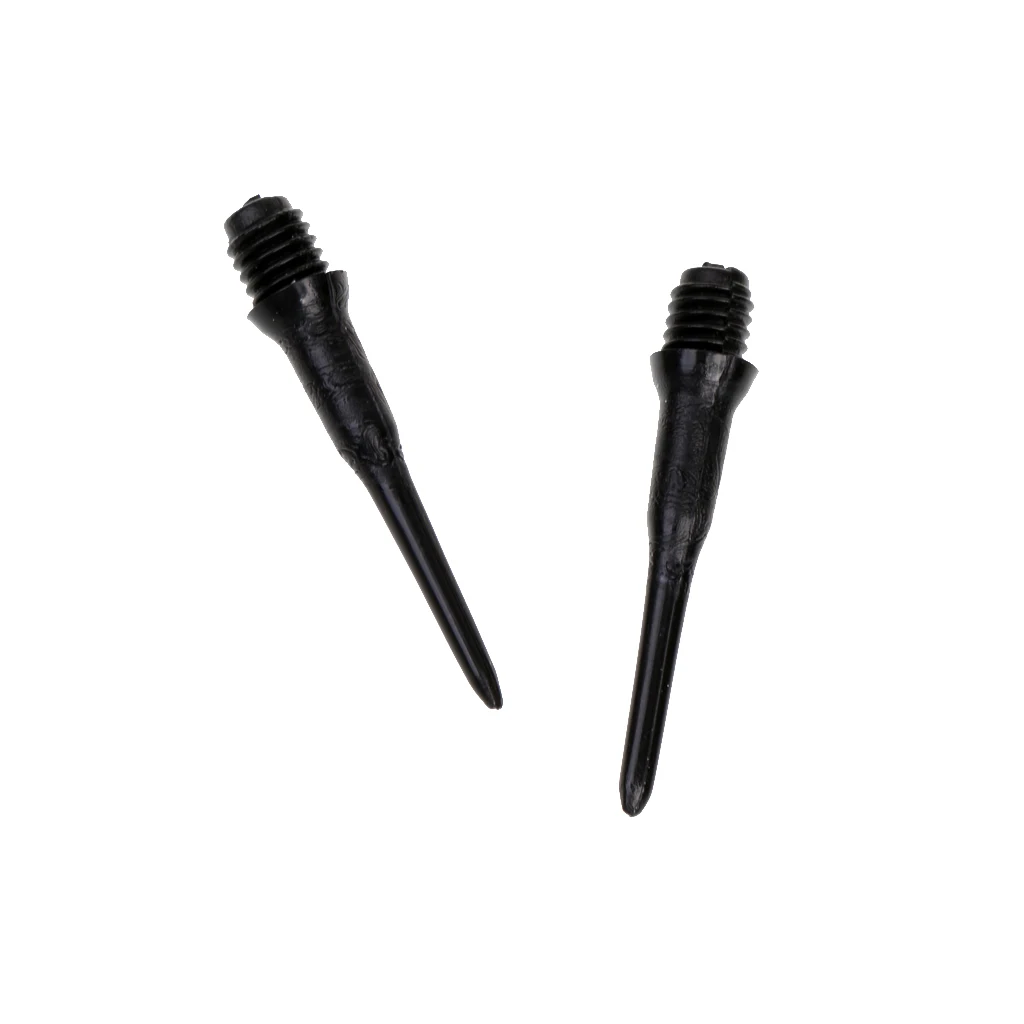 Durable High Precision 100 Packs Plastic Black 27mm Replacement Electronic Darts Soft Tips For Indoor Gaming Adult Sports Game