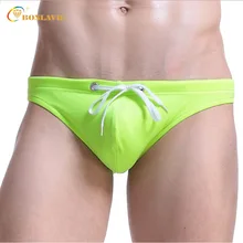 Новые сексуальные красочные треугольные мужские плавки для плавания на шнурке, одноцветные плавки для плавания, плавки для плавания Herren Sportanzug