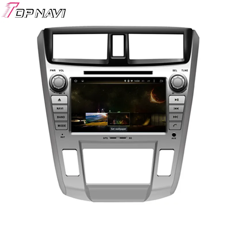 Topnavi 8 ''Octa core 4 ГБ Android 6.0 автомобиль видеоплеер Авто аудио DVD ПК для городских 1.8L 2008-Для Honda GPS навигации Радио