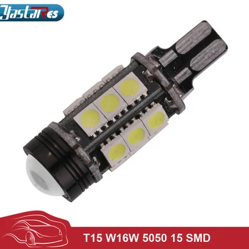

Car styling T15 Xenon White Car styling Canbus Error Emitter LED T15 360 5050SMD 921 912 W16W LED Backup Reverse Lights Car Led