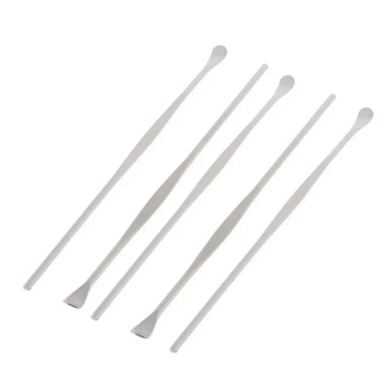 5Pcs Earpicks Unique Design Stainless Steel Ear Pick Wax Curette Remover Cleaner Care Tool EarPick