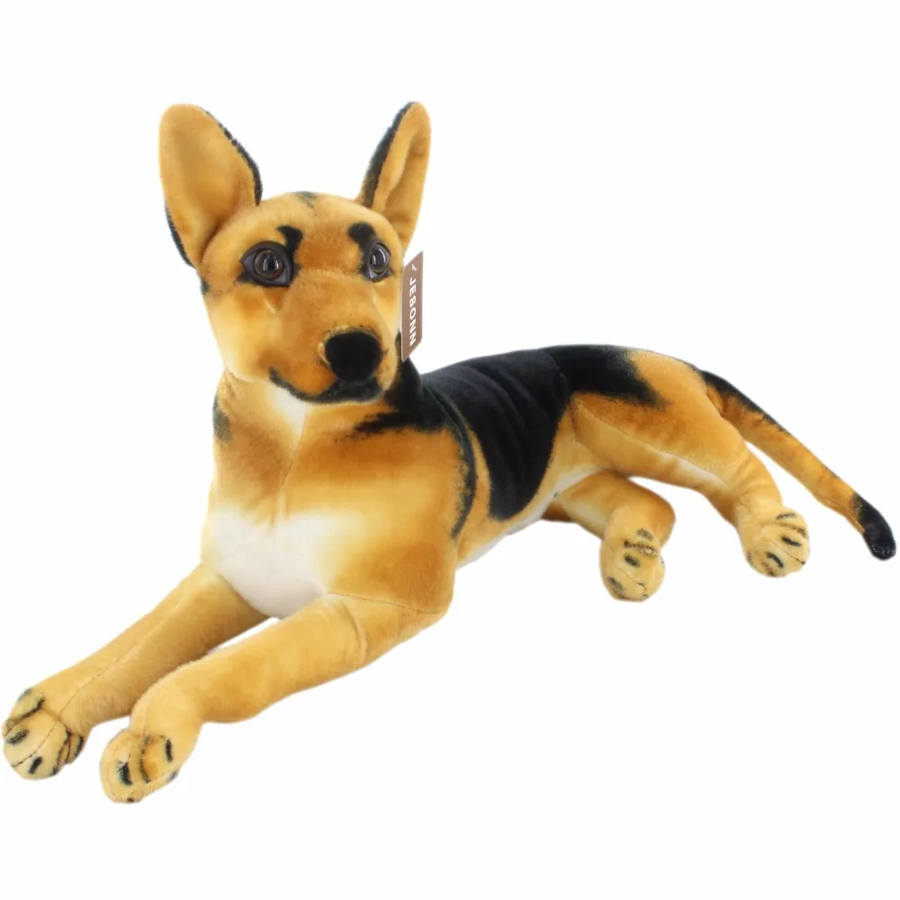 JESONN Lifelike Stuffed Animals Shepherd Dog Toys Plush for Kids Gifts 15.3 Inch 