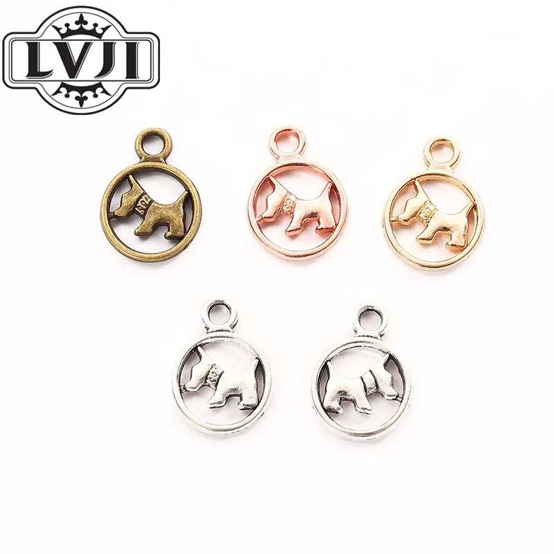 

32pcs Vintage Charms dog Pendant Fit Bracelets Necklace DIY Metal Jewelry Making 5926