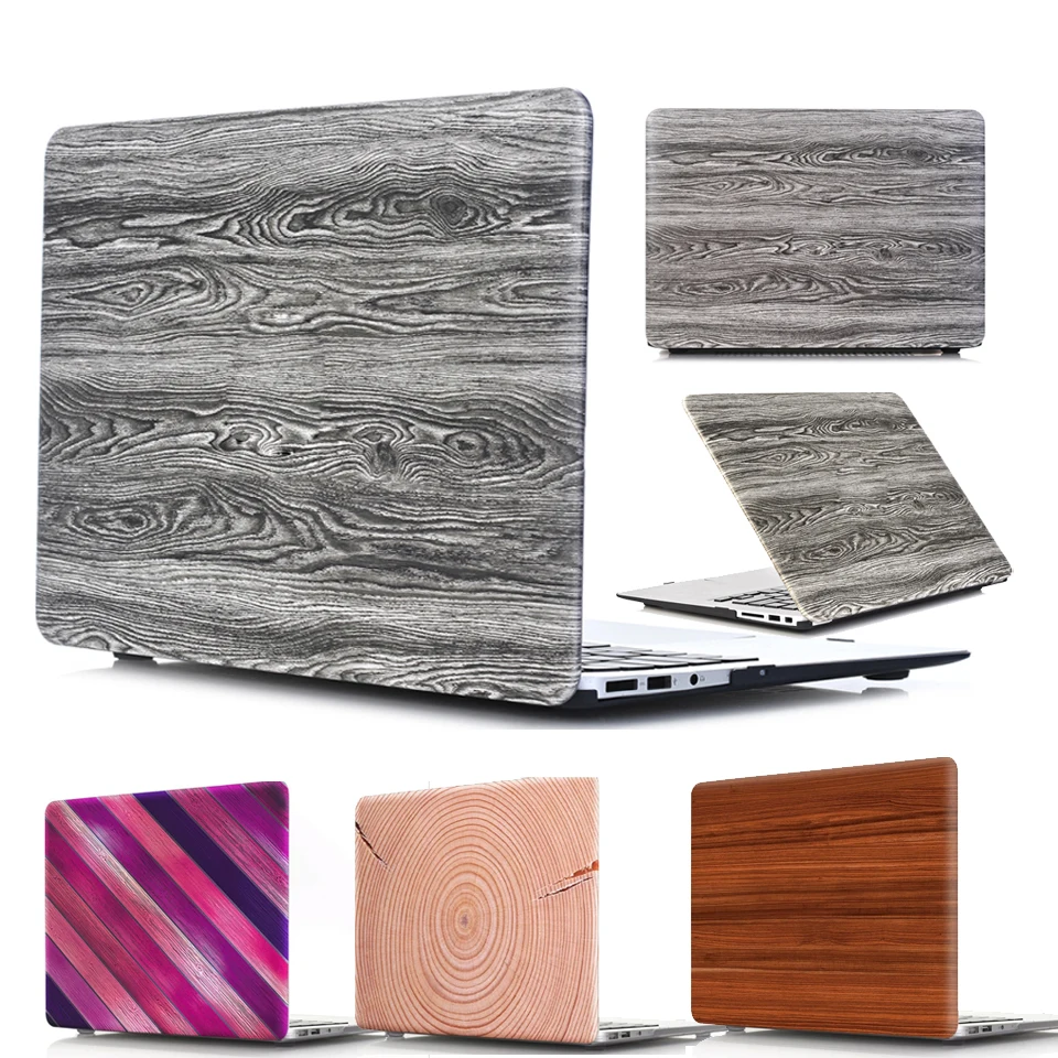 

Slim PVC For Macbook Pro 13 15 2017 2018 Cover Wood Grain A1989 A1990 A1707 A1708 Printed Cover for Macbook Pro 13 15 2018 Case