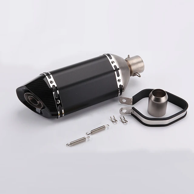 Modified 51mm Motorcycle Motocross Exhaust Muffler Pipe With Carbon