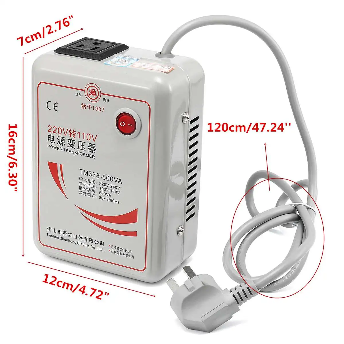 Transformador de Tensão Conversor de Voltagem Bobina de Cobre 220v a 110v Inversor Carregador Step Down 500 Watts Adaptador Puro ac 5 500 watts adaptador bobina de cobre puro