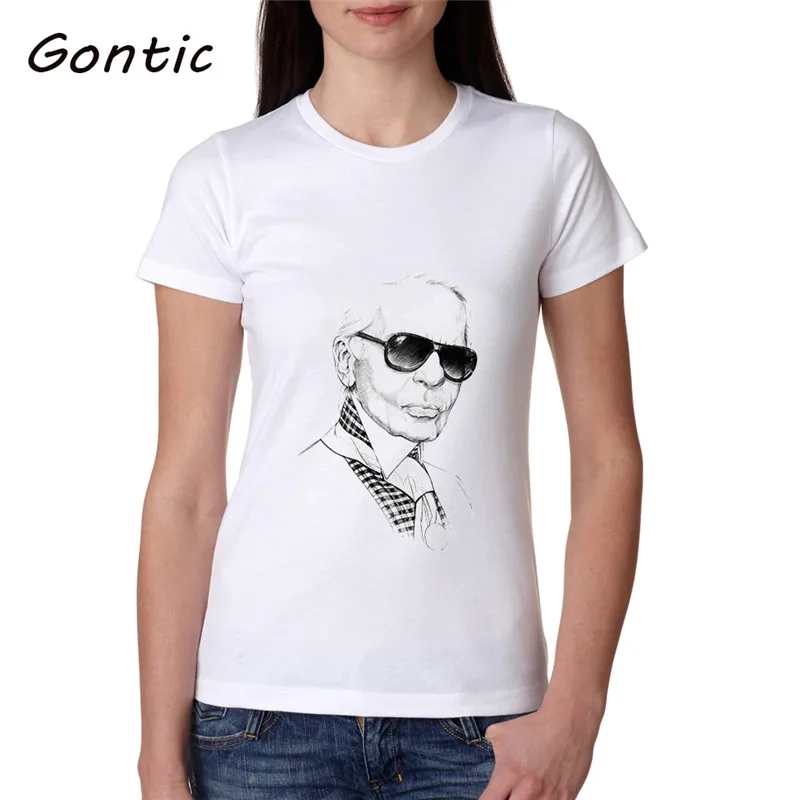 

Women Fashion Paris style T-shirt Sketch Printed Women Short Sleeve Casual top female 2019 Summer Tee Shirt Femme streetwear