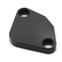 EGR Block Off Plate Raw Aluminum screw cover