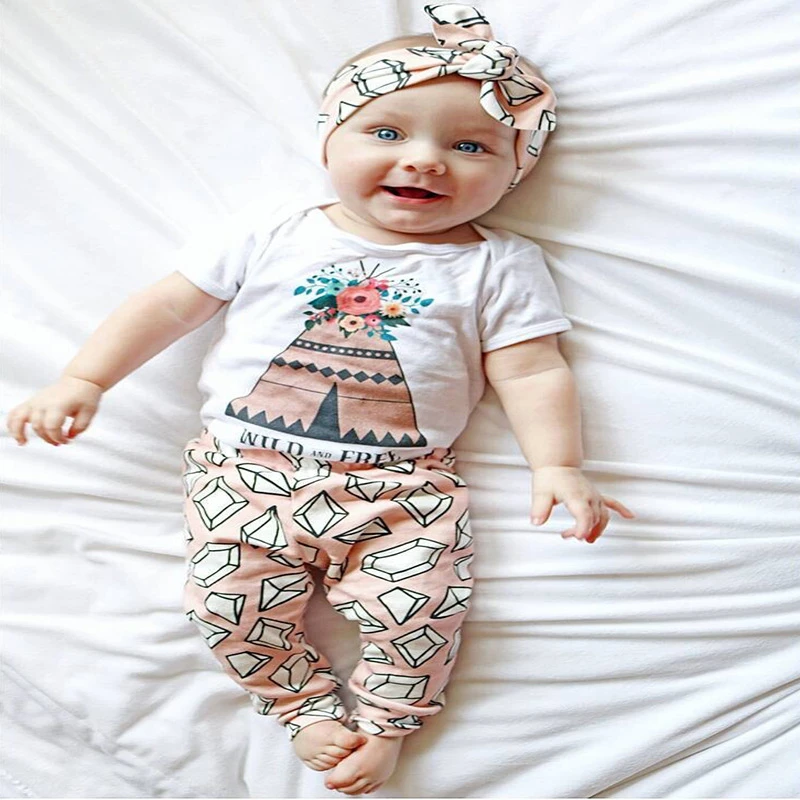 19 Mode Bebe Fille Vetements Mignon Nouveau Ne Vetements Fleurs T Shirt Pantalon 2 Pieces Costume Decontracte Bebe Vetements Ensemble Infantile Vetements Aliexpress