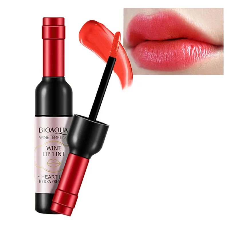 Download Liquid Lipgloss Red Wine Bottle Lip Tint Waterproof Long ...