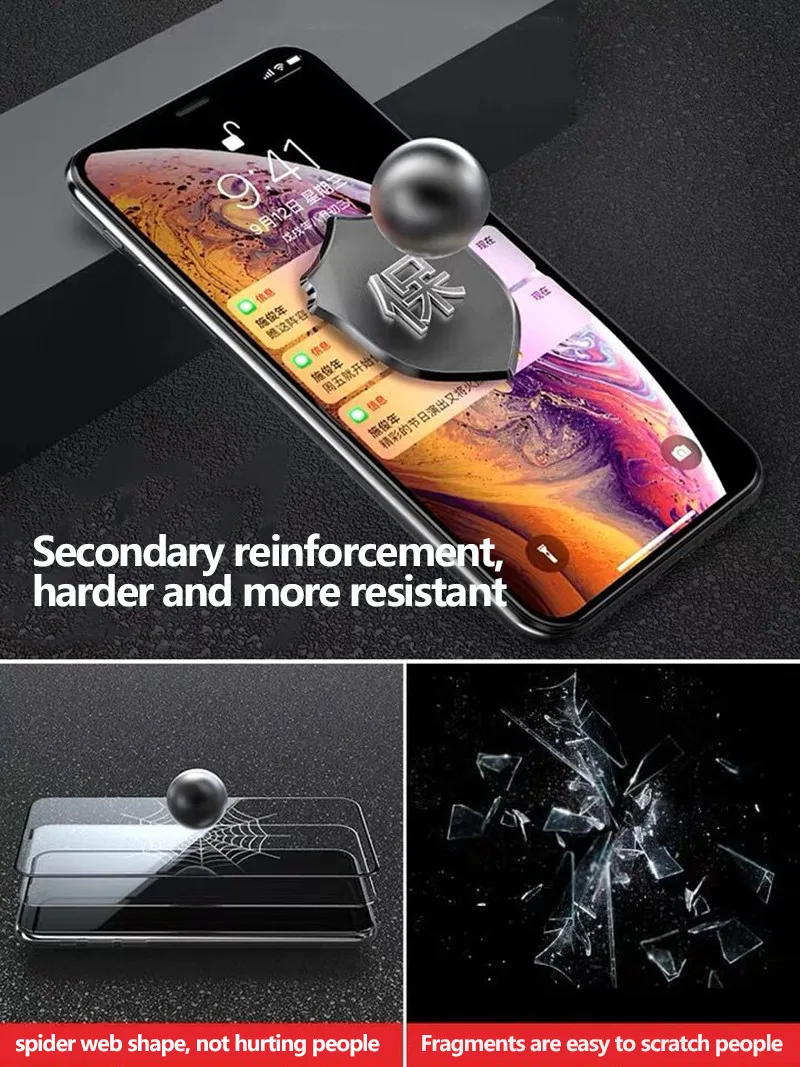 Protective tempered glass for iphone 6 7 5 s se 6 6s 8 plus XS max XR glass iphone 7 8 x screen protector glass on iphone 7 6S 806