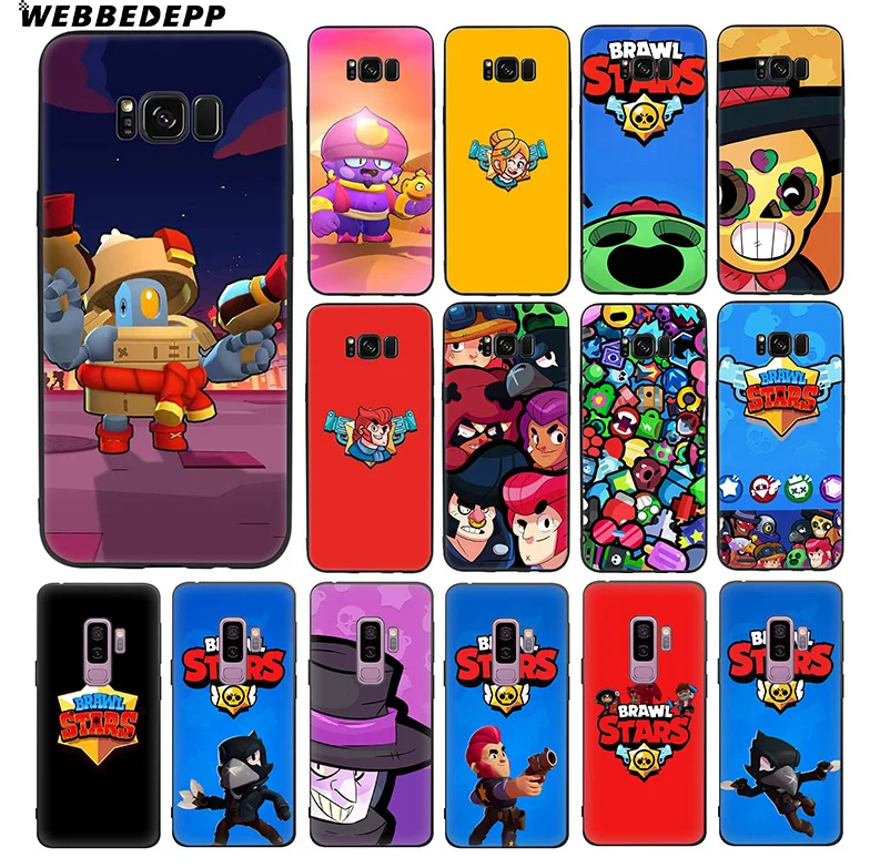 

WEBBEDEPP Brawl Stars Soft TPU Silicone Case for Samsung Galaxy S10 S10e S9 S8 Plus S7 S6 Edge & J6