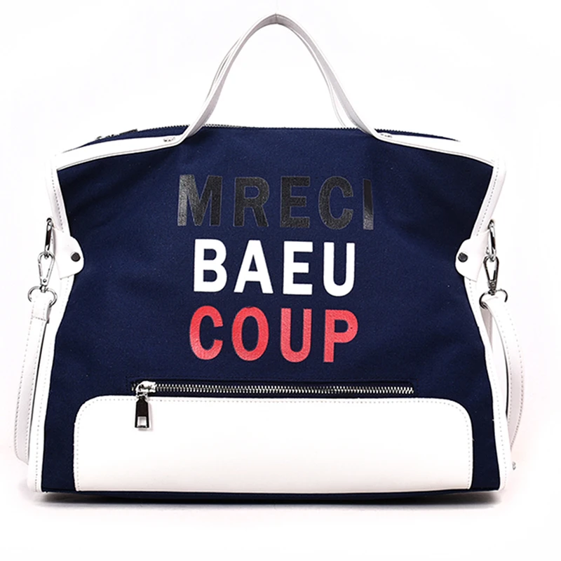 

Fashion Famous Brand Women Canvas Letter Handbag Girl Tote Bag Hobos Bag Lady Shoulder Bag female Large Capacity Leisure Bag