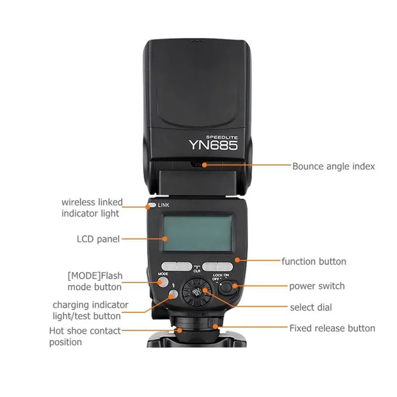 YONGNUO YN685 YN-685 YN685C YN685N Беспроводная HSS 2,4G система i-ttl вспышка DSLR+ YN622C-TX+ фильтр+ рассеиватель