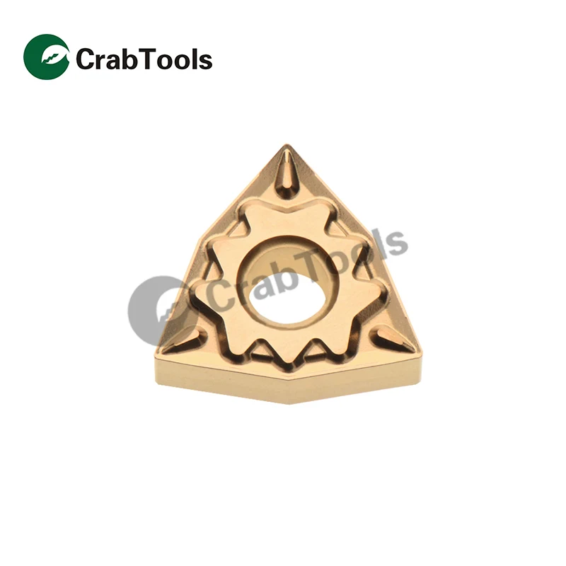 

Crab Tools KYOCERA 10PC WNMG080408HQ CA5525/TN60 Metal Turning Lathe Tools Turning Cutter Carbide Insert CNC Tool Tip Machine