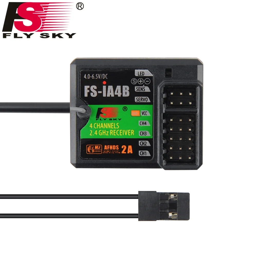 10 шт Flysky FS-iA4B AFHDS 2 4CH 4 ГГц RC приемник для автомобиль лодки FS-iT4S FS-I4 FS-I6 FS-I10 FS-GT2E |