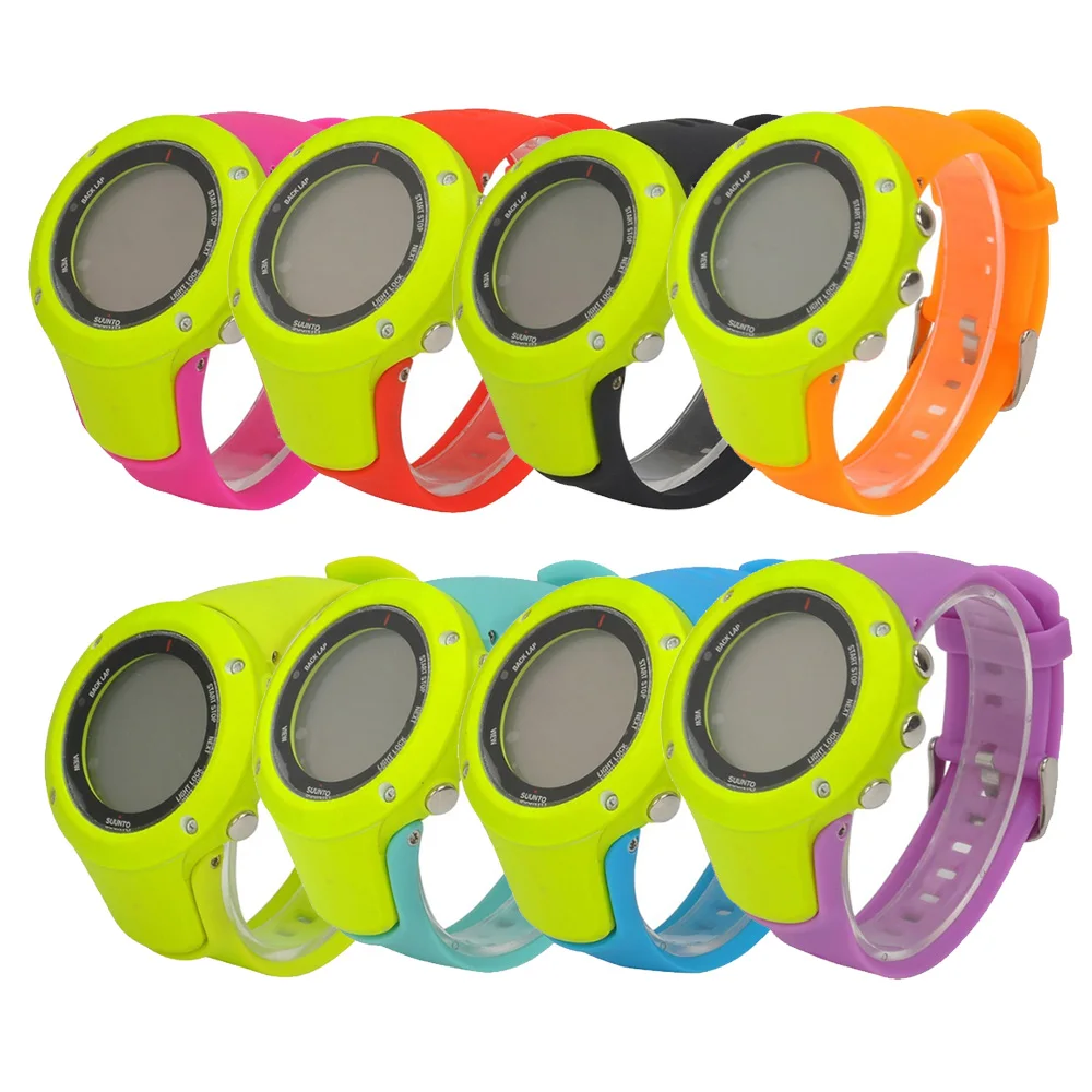 

Tschick Silicone Replacement Watch Wrist Strap For Suunto Ambit1 Ambit 2 Ambit3 Watch Band Bracelet Smart Wrist Bands Accessory