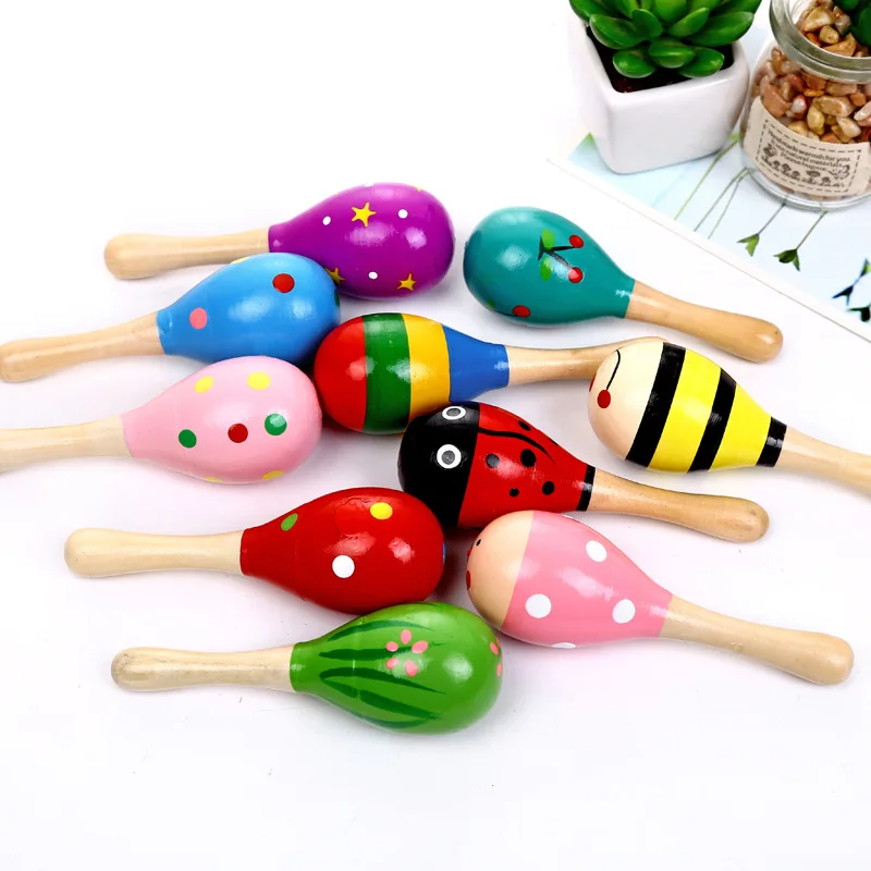 6pcs/lot Hot Sale Kid Child Infant Sand Hammer Toy Musical Instrument