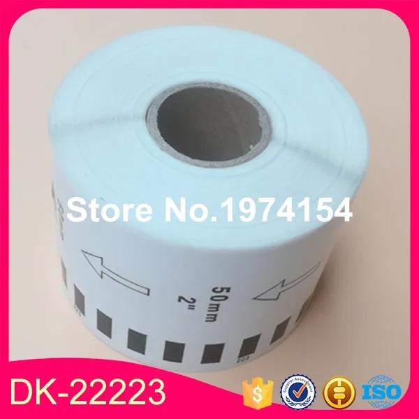 150x Rolls Brother Совместимые Этикетки DK 22223 dk dk22223 50 мм x 30 48 м etichette термо бумага клейкие