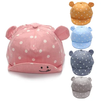 Jangannsa Dot Girl Boys Cap Summer Hats For Infant Baby