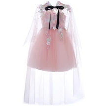 Платья принцессы для девочек; Детский карнавальный костюм; нарядное платье для детей; Новинка года; Детские платья из тюля с вышивкой; платья для малышей; накидка