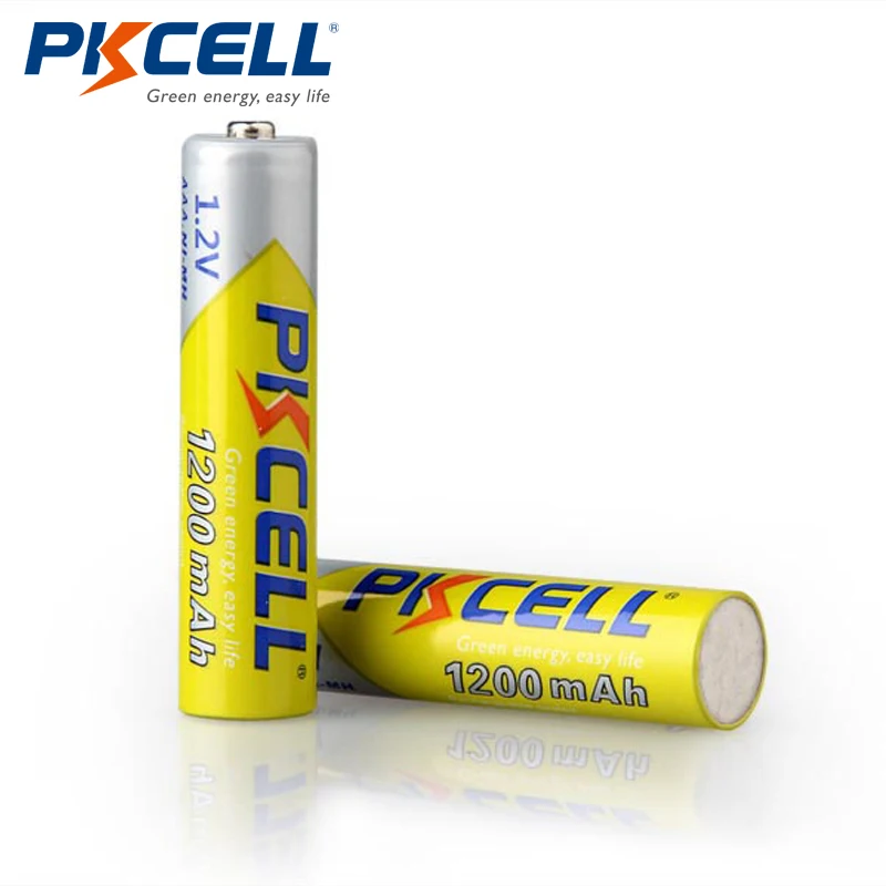 4 шт./карты PKCELL AAA аккумуляторная батарея Ni MH 1200mAh батареи 1 2 V NIMH до 1200circle times
