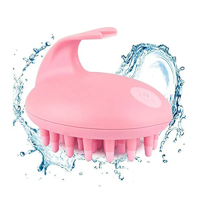 Hair Scalp Massage Soft Silicon Shampoo Brush Head Massager Brush Body Washing Massager Silicone