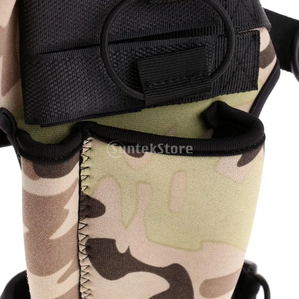 Adjustable Camo Scuba Tools Neoprene Sheath Holster Tech Dive Gear Equipment Diving Accessories