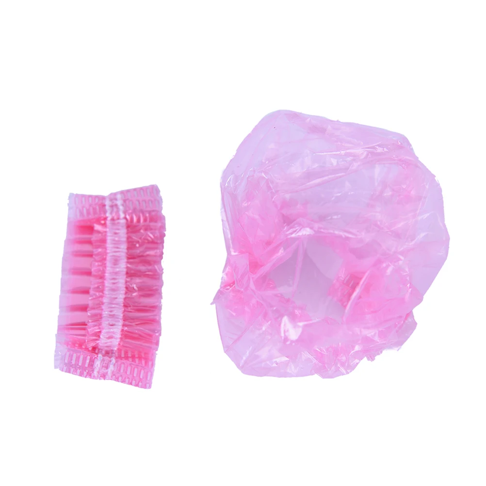 100 шт утолщенные одноразовые пластиковые водонепроницаемые защитные колпачки для ушей для парикмахерских, защитные наушники для душа - Цвет: 2