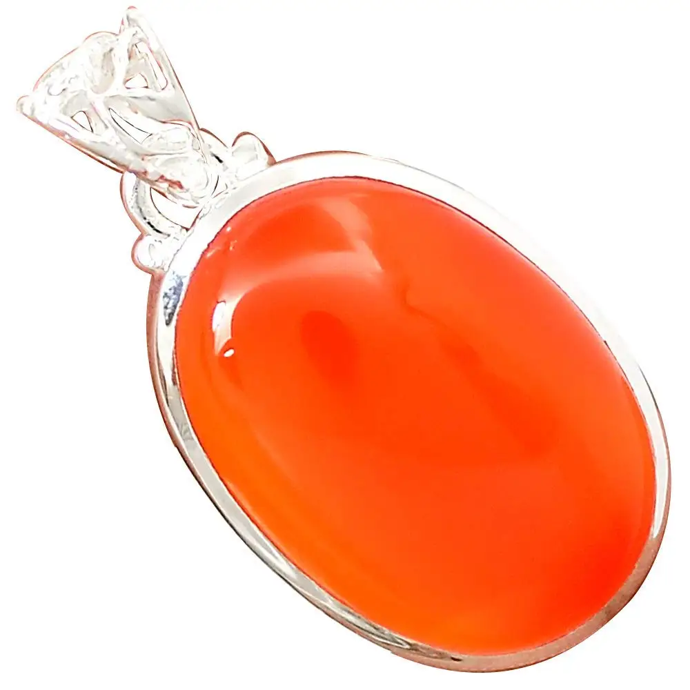 

Nature Carnelian Pendant 925 Sterling Silver, 40 mm, MHBAP5319