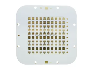 

100-Spots LED Lamp Base Bondling Pad 3535 Red Copper PCB Board 88(L)*88(W)*1.5(H)mm For CREE XP-G XT-E XP-E Epileds Semileds Led