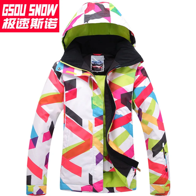 Nuevo 2017 invierno gsou snowboard chaquetas mujeres ropa de esquí chaqueta esqui mujer nieve jaket esquí JAS Dames