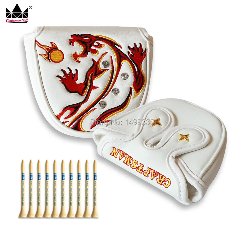 Craftsman Diamond Tiger Golf Mallet Headcover Putter Head Cover