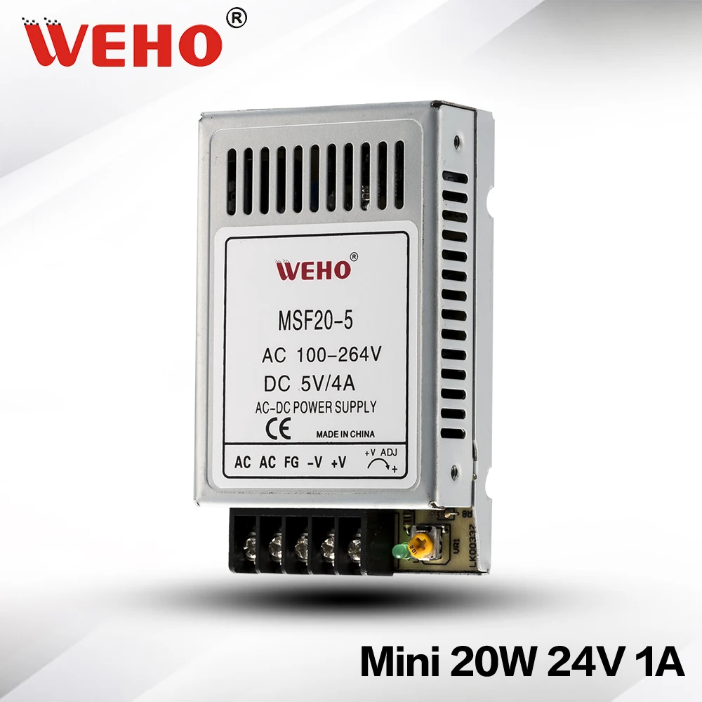 

(MSF-20-24) Single output 24V DC Regulated Switching Power Supply 20W DC PSU 24V
