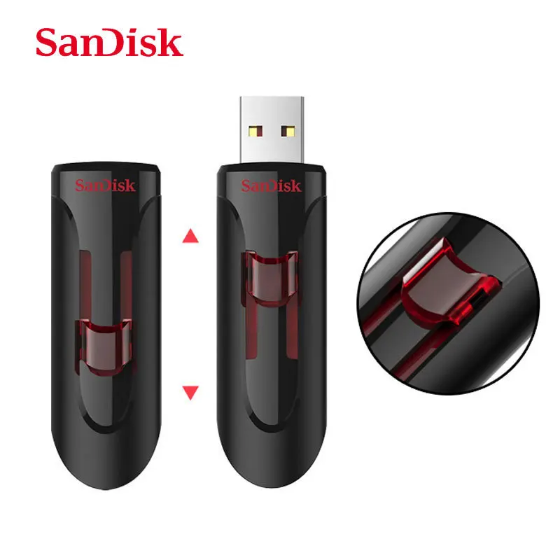 Флеш накопитель SanDisk Cruzer Glide CZ600 16 ГБ 32 128 USB 3 0 64 ГБ|USB флэш-накопители| |