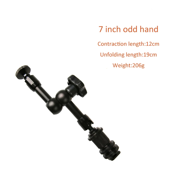 

7 / 11 Inch Adjustable Friction Articulating Magic Arm + Super Clamp Crab Clip for DSLR LCD Monitor LED Light Camera Accessories